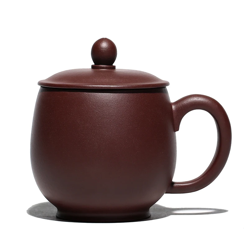 

Yixing Zisha Cup raw ore Purple mud pure manual full brewing tea home boss office cup tea cup with lid cup Longdan