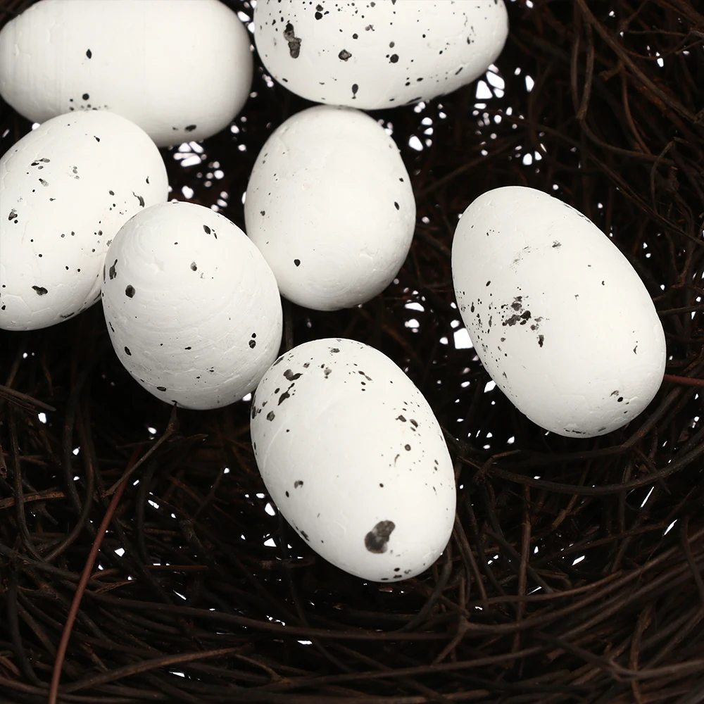 Пасхальные Искусственные Птицы гнезда соломы петухи лоза тканая ручная работа