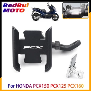 motorcycle accessories handlebar mobile phone holder gps stand bracket for honda pcx150 pcx125 pcx160 pcx 150 125 160 free global shipping