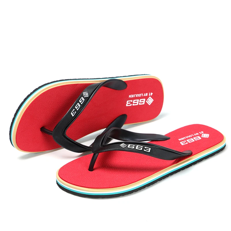 High Quality Hot Sale Flip Flops Men Summer Beach Slippers Men Fashion Breathable Sandals Casual Men Slippers Beach Outdoor