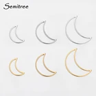 20 штук нержавеющая сталь лунные амулеты для бижутерии, материал для рукоделия браслет разъем ожерелье кулон вышитые бисером серьги ручной работы свадебные принадлежности