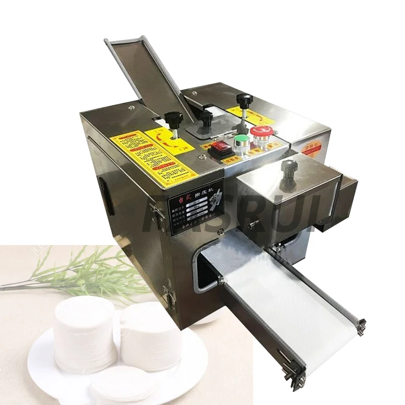 

Commercial Wonton Rolling Pressing Pastas Dumpling Slicer Maker Bread Crust Machine Make Round Or Square Dough Wrappers