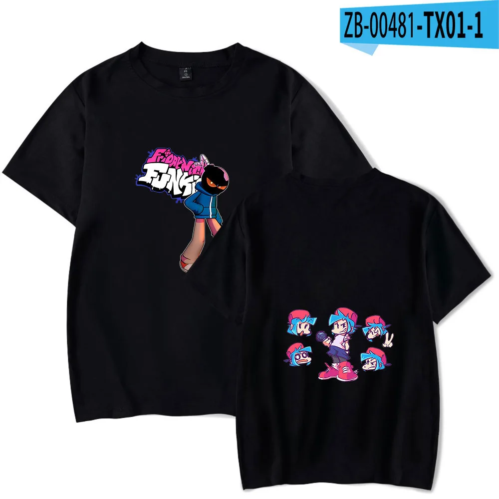 

Friday Night Funkin Game T Shirts for Women Cartoon T-shirts Summer Men Anime Tshirts Trendy Boys Girls Teens Oversized Tee Tops