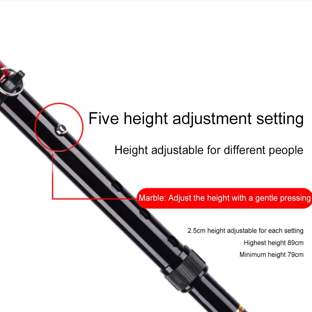 

89cmAdjustable Folding Canes With Led Light Anti-slip Portable Lightweight Walking Sticks For Arthritis Seniors Disabled Elderly