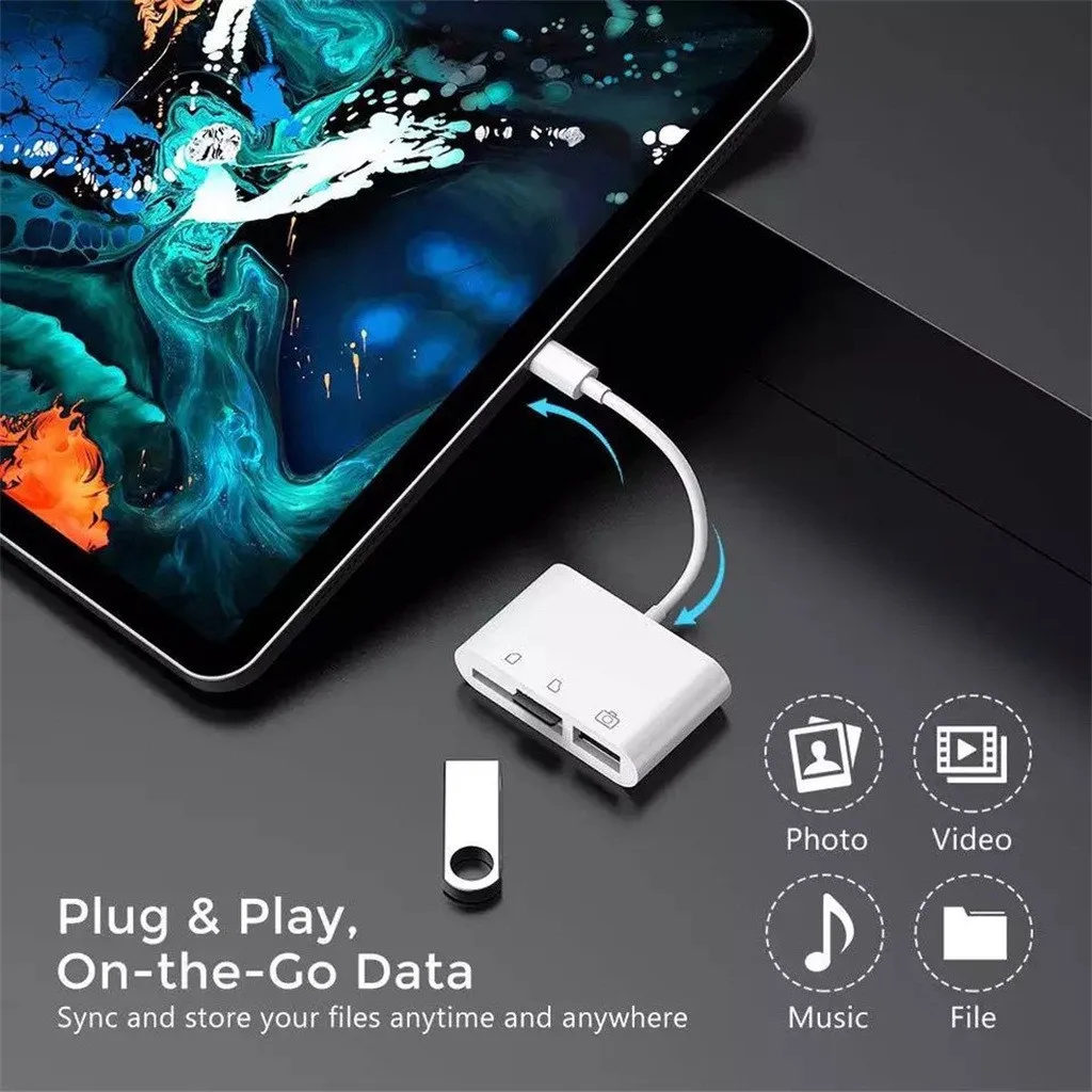 3 в 1 картридер типа C на USB 2 0/SD/TF u диск OTG концентратор адаптер для Macbook Pro|USB-хабы| |