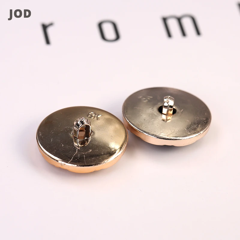 6 шт. Золотые пластиковые пуговицы для одежды костюм Женское пальто Декоративная