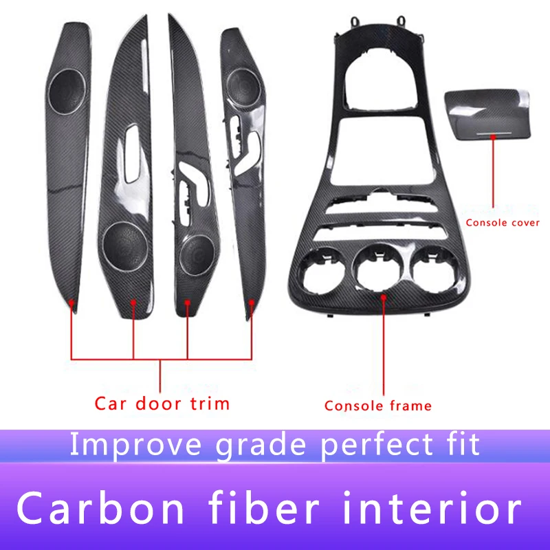 

For Mercedes new C/GLC-Class W205 X253 C180L C200L GLC260 GLC modified AMG carbon fiber interior control