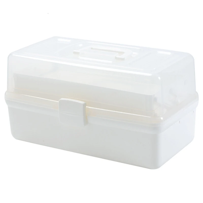 Многофункциональный пластиковый ящик для хранения 3 слойный портативный набор