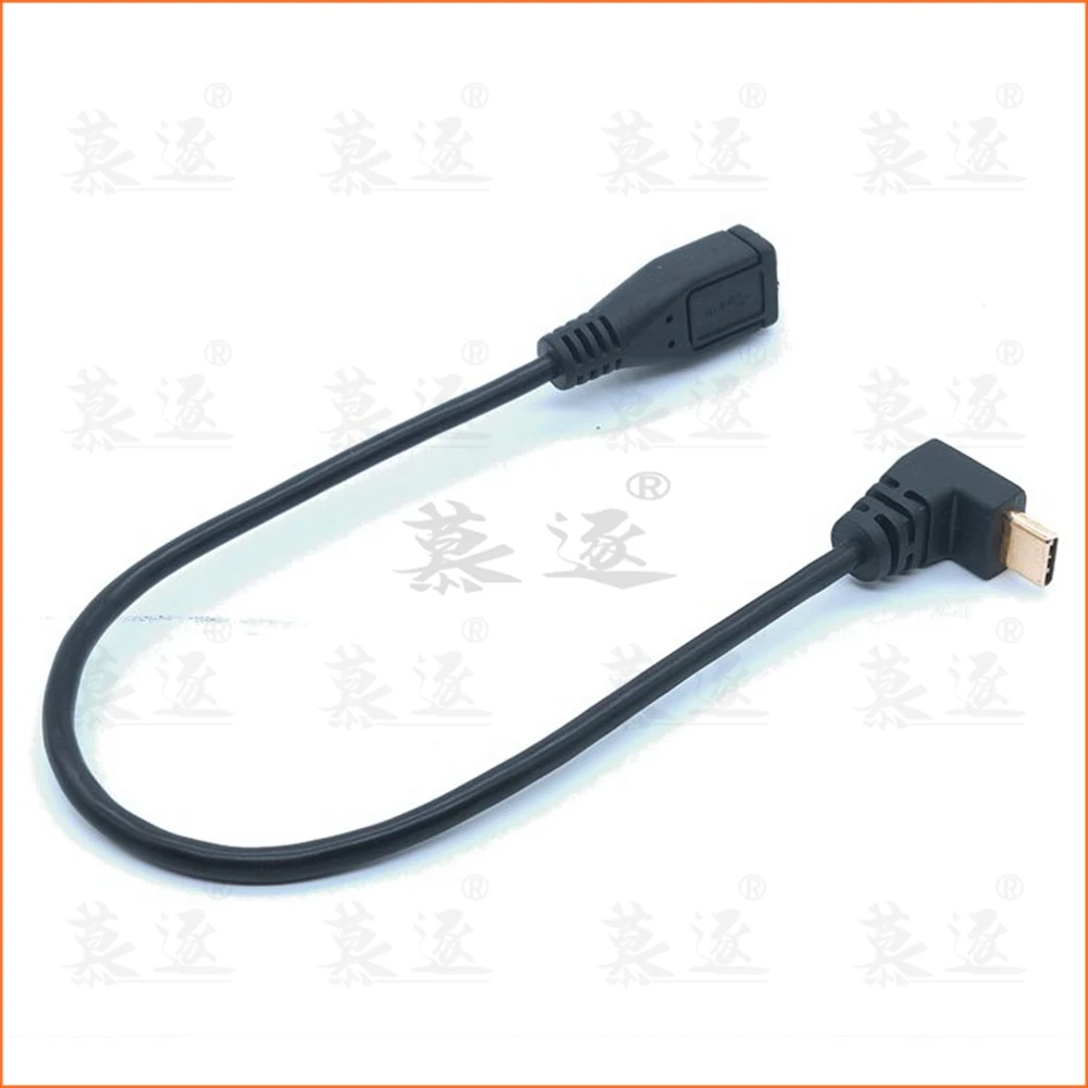 Угол зарядного кабеля USB-C под прямым/слевом/вверху/вниз кабель-переходник Duttek USB