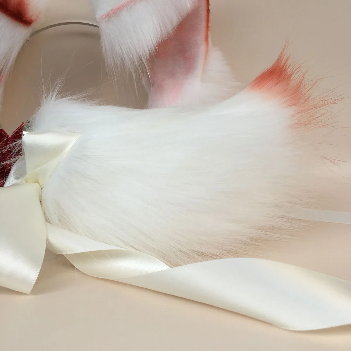 

MMGG Handmade Work Flower Cat Beast Ears Hairhoop Bunny Rabbit Cosplay Tail KC Headband For Lolita Costume Accessories