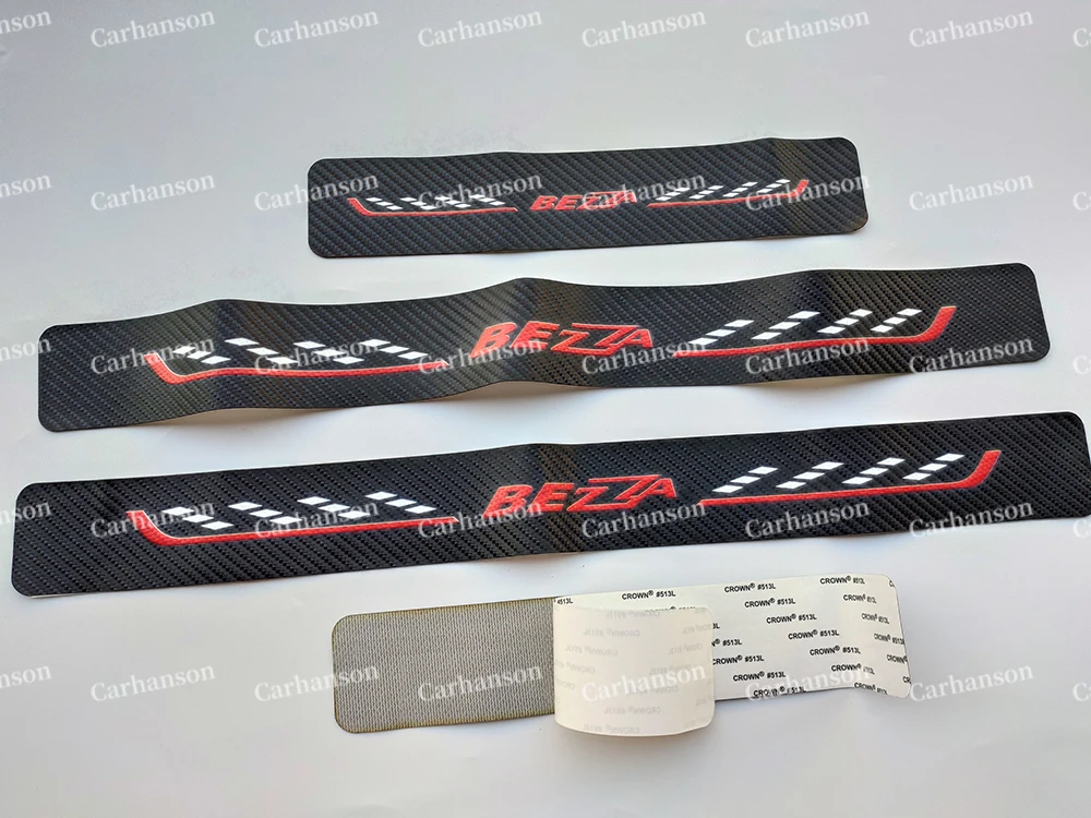 Для Perodua Bezza авто дверь педаль подоконника автомобиля углеродного волокна