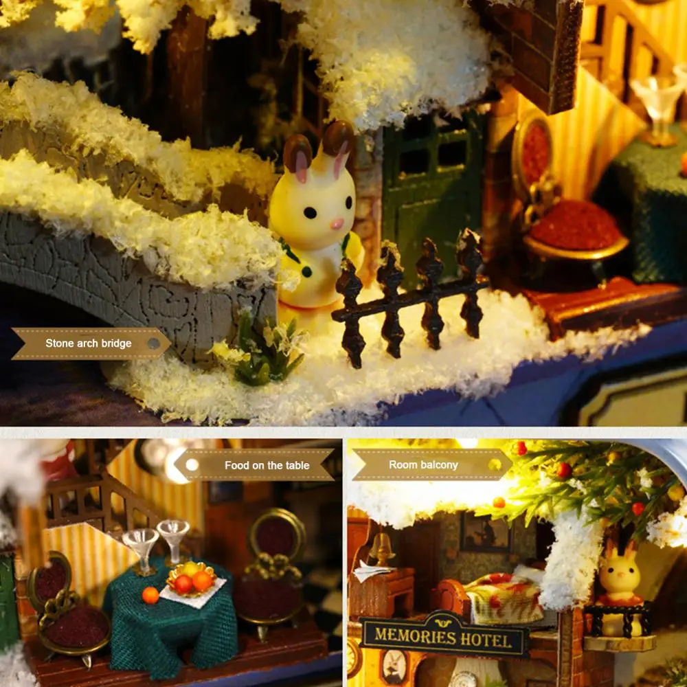 3D кукольная мебель Миниатюрная игрушка сделай сам коробка ручной работы