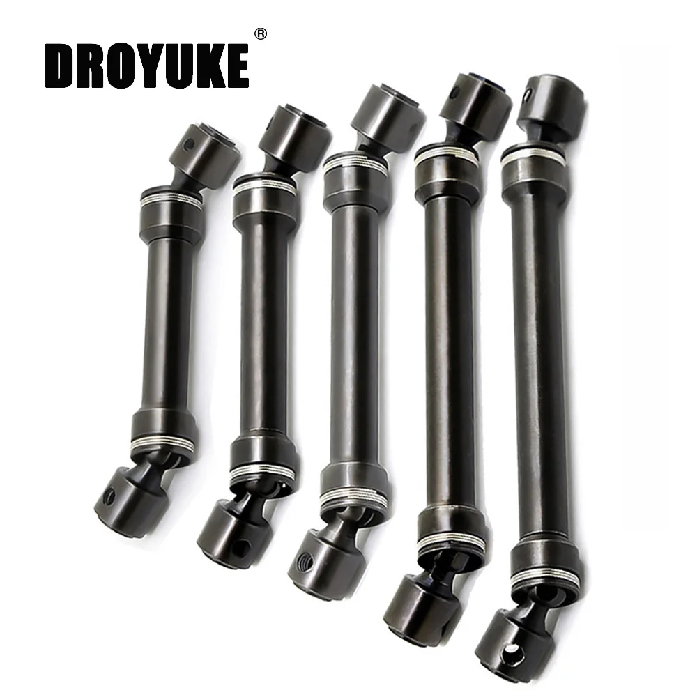 

Droyuke New 1/10 Climbing Car Metal CVD Drive Shaft SCX10 D90 T4 90046 47 Transmission Shaft 81-170mm Toy car Accessories Parts