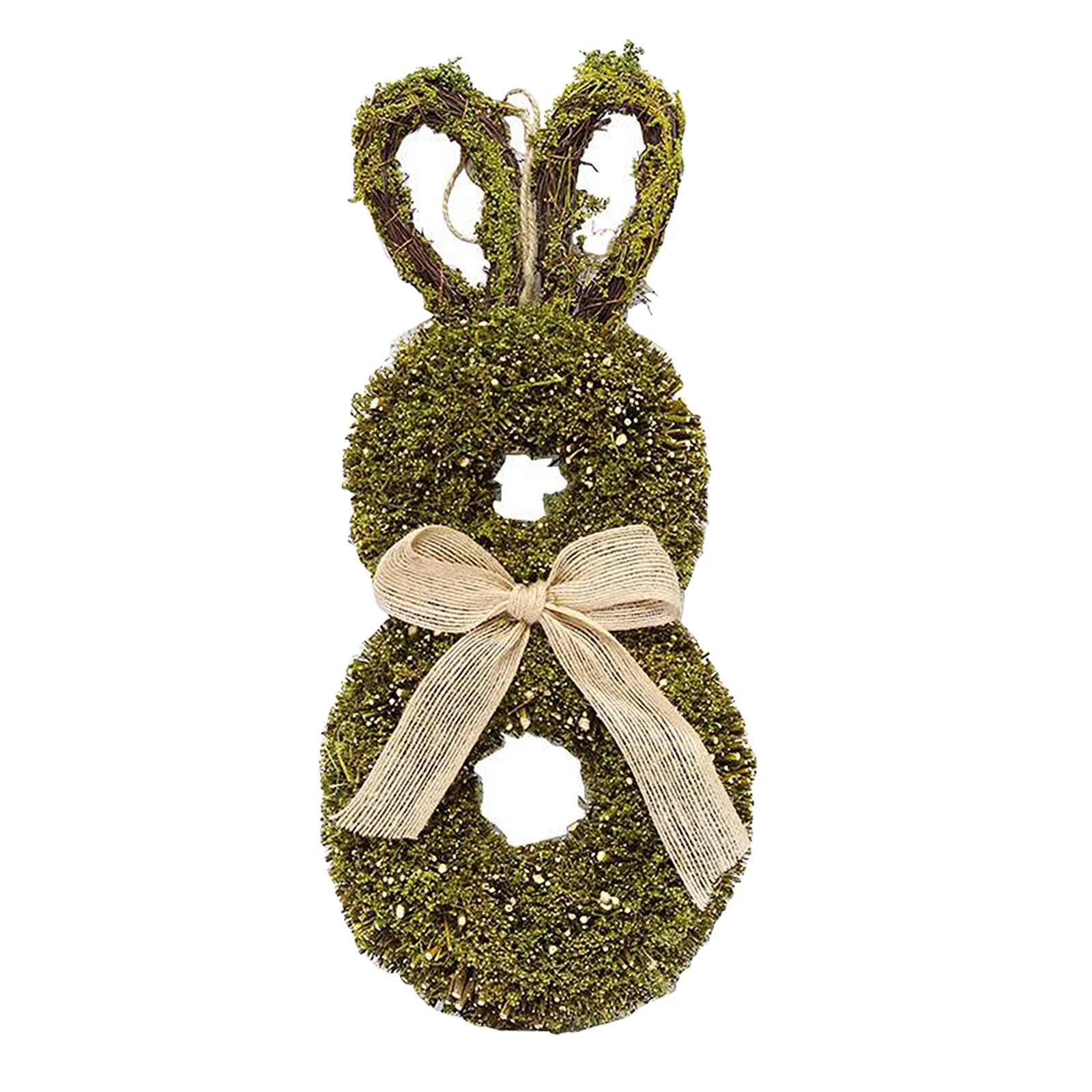 

Simulation Easter Bunny Wreath Garland ing Party Holiday Decoration