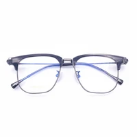belight optical brand design 18k titanium half rimless spectacle frame men prescription eyeglasses optical eyewear ge 19
