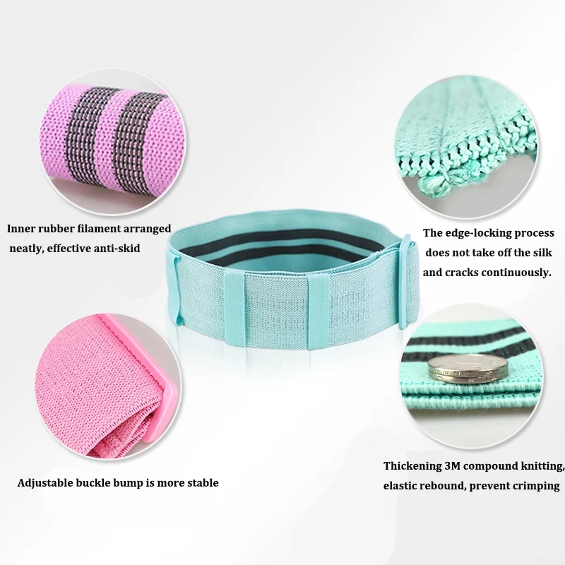 Эластичная эластичная лента на бедрах Фитнес тренировка Пилатес тренажерный зал