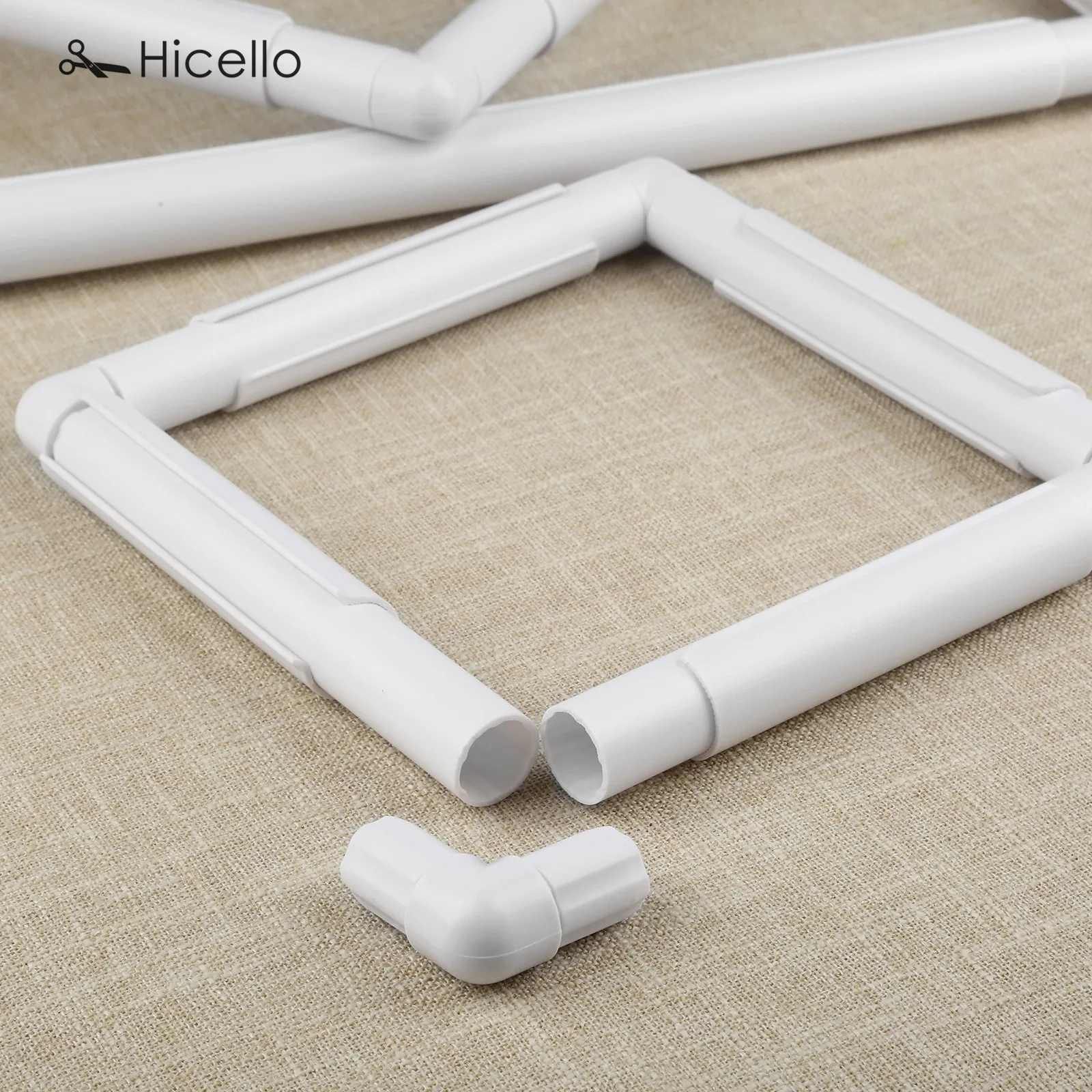 1pc Embroidery Plastic Frame Hoop Cross Stitch Handhold Square White Sewing Craft DIY Tool Professional quilting sewing tools | Дом и сад