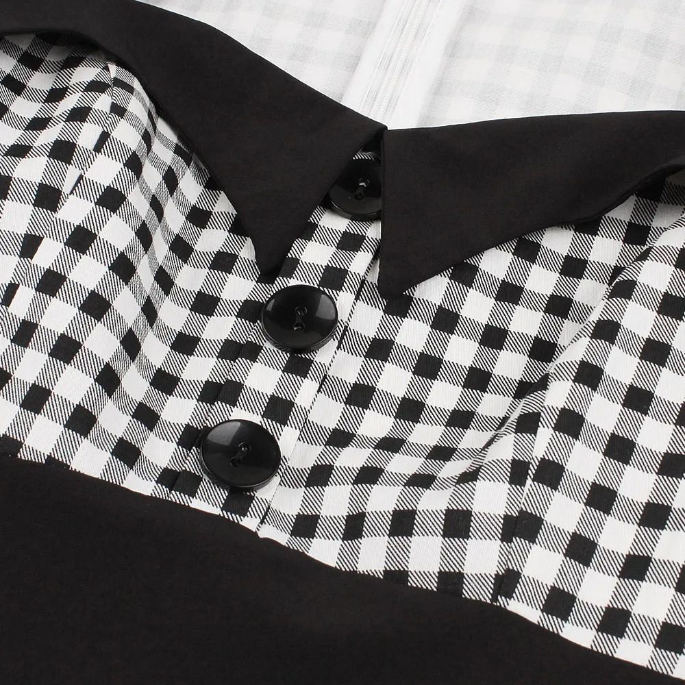 Винтажное платье Хепберн размера плюс милое с коротким рукавом и высокой талией