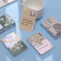 cute korean creative cartoon sticky note message office students with tearable memo pad stationery back to school supplies label
