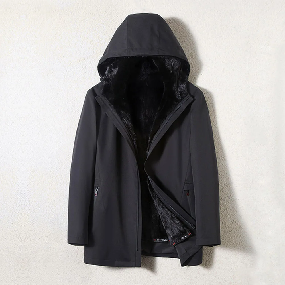 Развивающий коврик для ползания роскошный мех норки с подкладкой парки мужчин