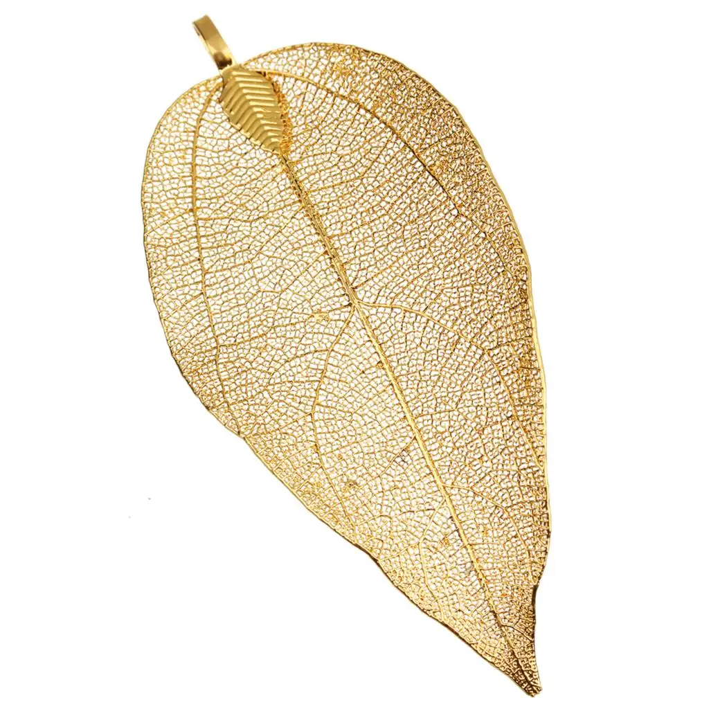 Медные Подвески с большими листьями и венами 2 шт./лот подвеска 4*6 см цвет розового