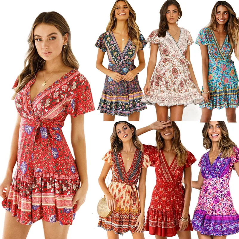 

Women's Sleeve-Wrap Floral Dress: One ($19) or Two ($35)
