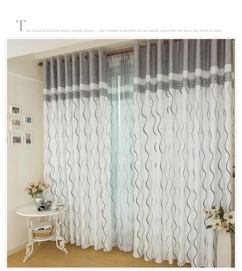 blackout curtains 1 Горячая Распродажа, современные тюлевые занавески для окон, отвесные занавески, ткань для кухонные занавески, для гостиной, спальни, оконные занавески - Цвет: blackout curtains 1