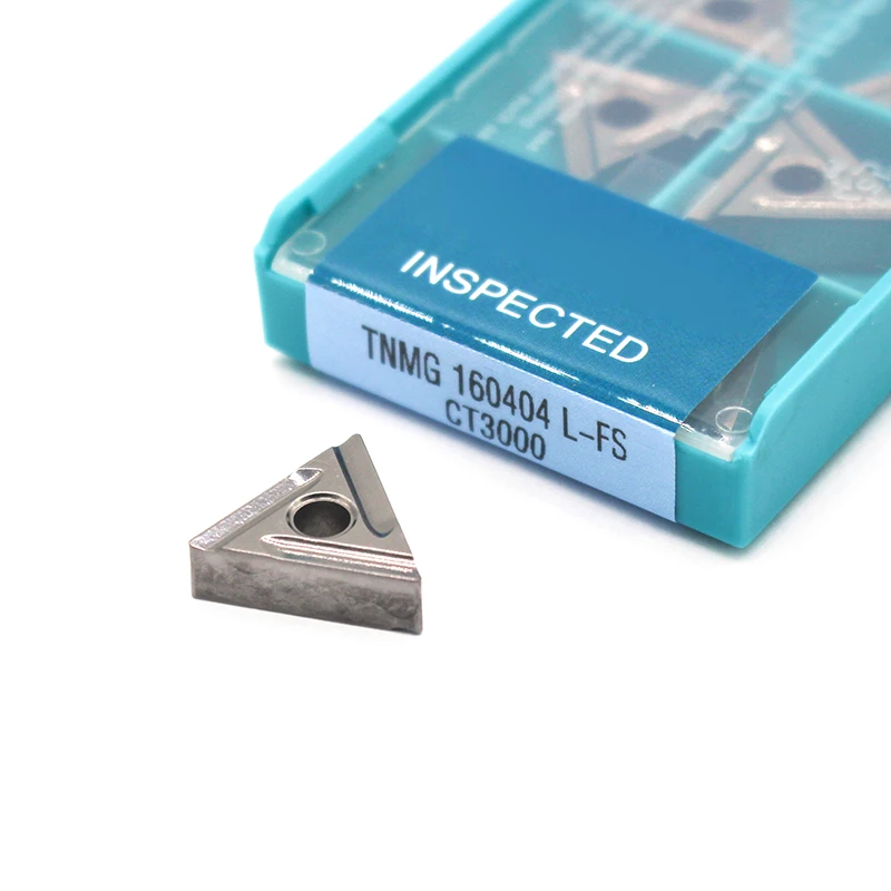 10 шт. TNMG160404 L/R VF CT3000 TNMG160408 R FS Cermet Grade карбидная вставка для токарного станка резак