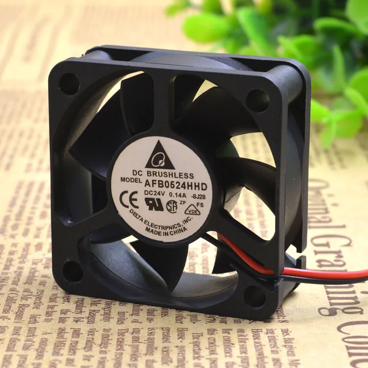 

New FOR Delta/DELTA 5cm 5020 AFB0524HHD 24V 0.14a converter radiator cooling fan