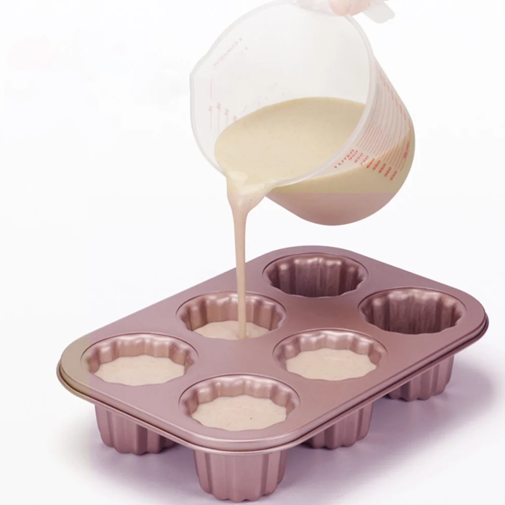 

1pc Carbon Steel Cake Mold Household Baking Mold Baking Tool (Dark Golden)