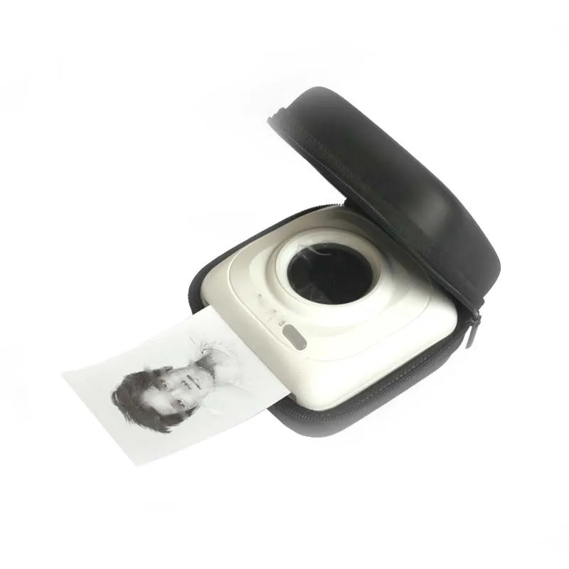 Leather camera case hard travel portable protector for PAPERANG Thermal Printer Photo Camera Bag Accessories | Электроника