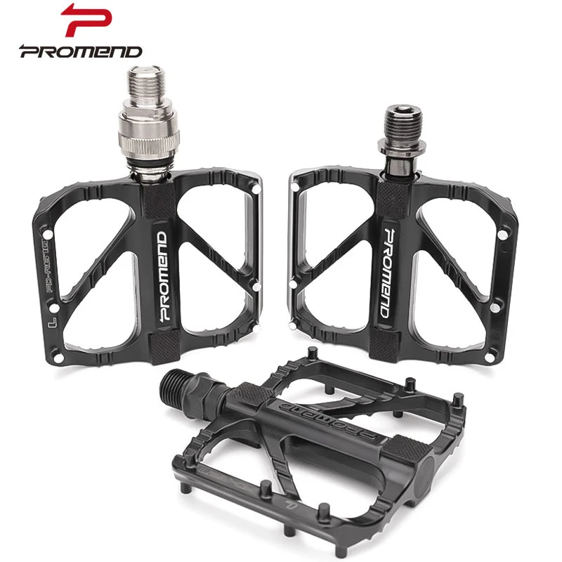 PROMEND 3 Bearings Mountain Bike Pedals Platform Bicycle Flat Aluminum Alloy MTB Road Non-Slip Widen | Спорт и развлечения