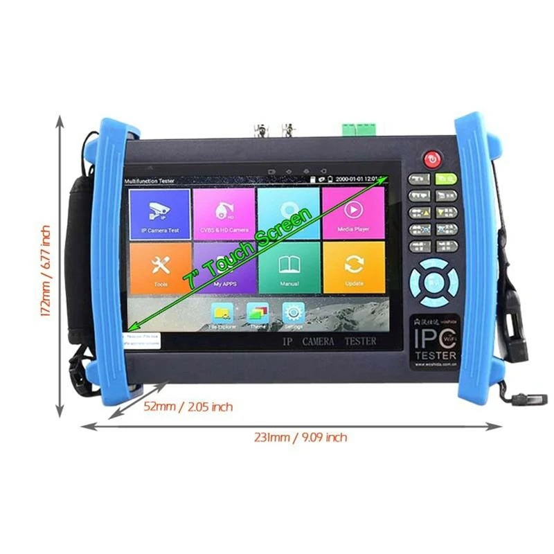IPC 8600 MOVTADHS Plus CCTV тестер с 7 дюймовым экраном TVI CVI AHD SDI CVBS IP камеры TDR мультиметром