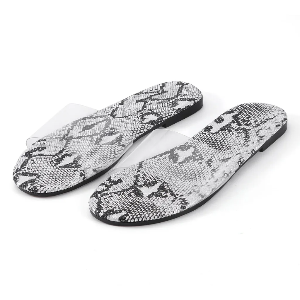 Женские тапочки Повседневные на плоской подошве с круглым носком пляжные