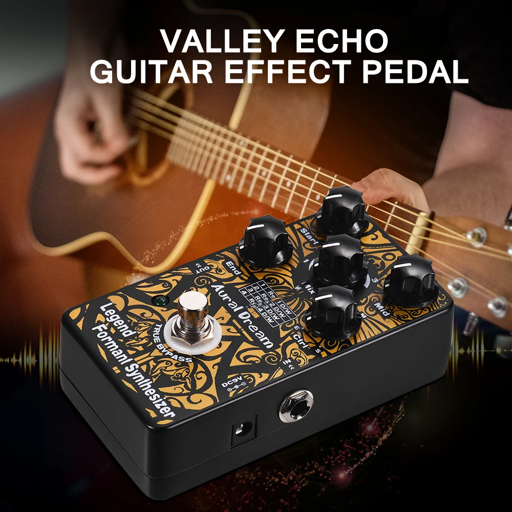 

Legend Formant Synthesizer Guitar Effect Pedal 4 Resonance Modes Aluminum Alloy Shell True Bypass Guitar Pedal guitar accessorie