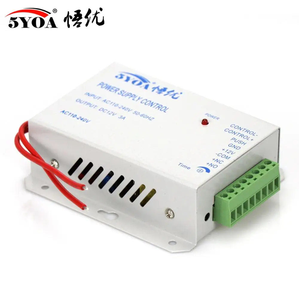 Система контроля допуска к двери переключатель питания 3A/AC 110~ 240V DC 12V для RFID отпечатков пальцев устройство контроля доступа машина