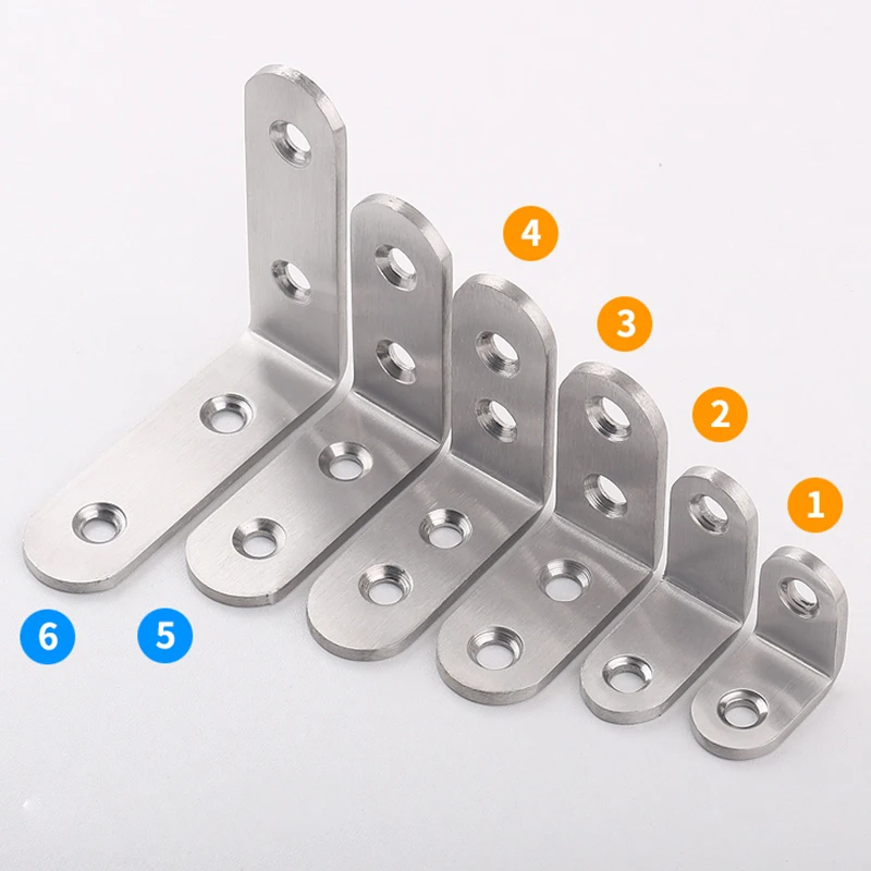 Угловые скобы из нержавеющей стали защитные крепежи Семь размеров угловая