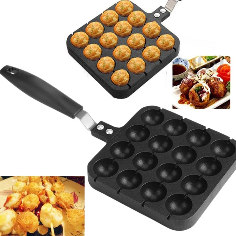 

Aluminum octopus shape for grill, 16-hole domestic pan for cooking, kitchen tool