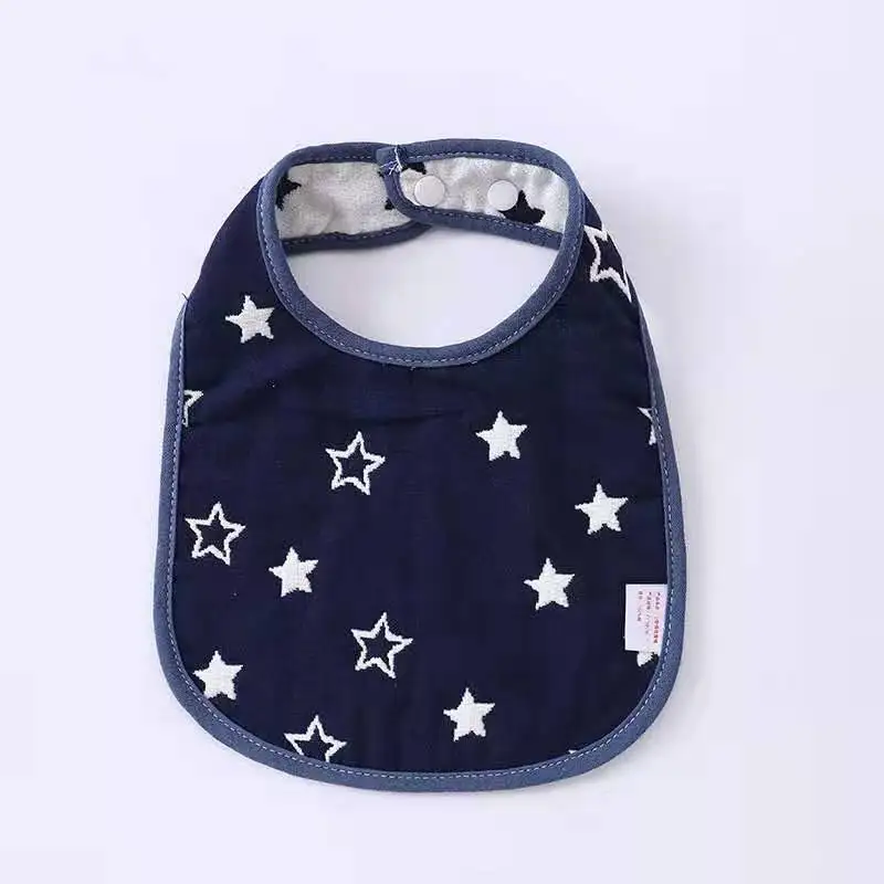

5Pcs/lot Soft Gauze Cotton Baby Bibs Bandana Boys Girls Saliva Towel Burp Cloth for Infant Toddler Feeding