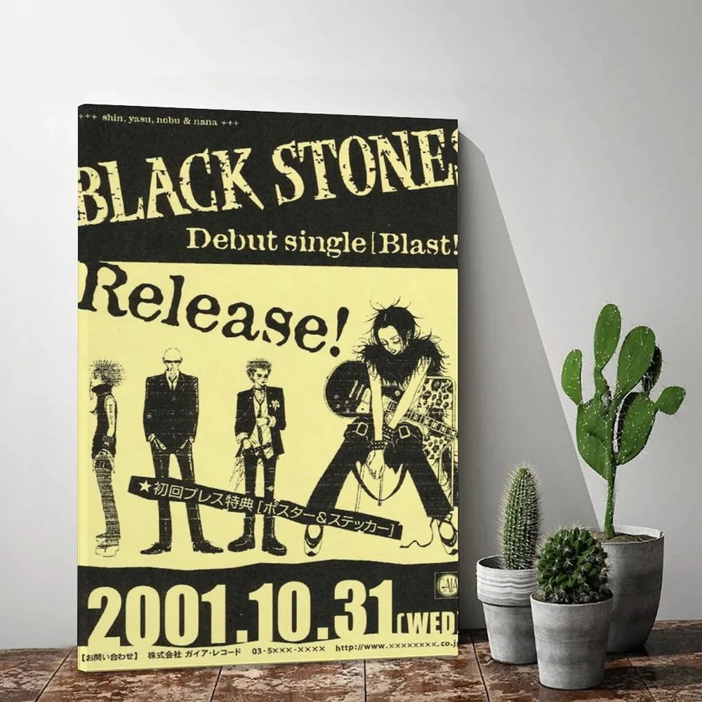 

Wall Art Black Stone NANA Poster HD Prints Japan Anime Canvas Painting Home Decor For Bedroom Modular Role Pictures Framework