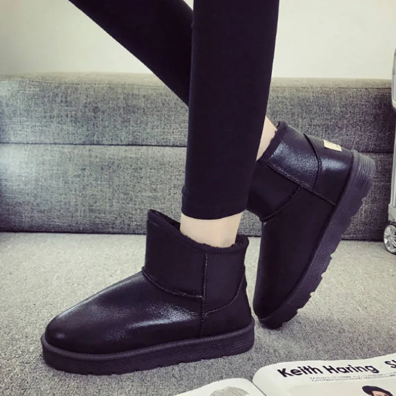 Bishen/зимние женские зимние ботинки для мальчика удобные толстые Нескользящие