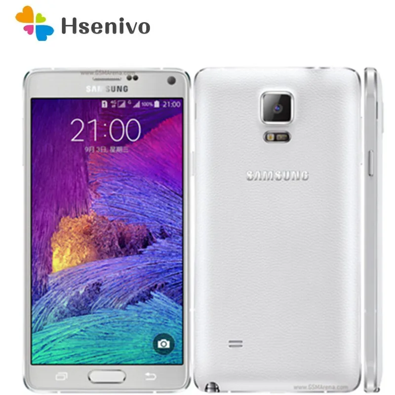 samsung galaxy note 4 duos n9100 refurbished unlocked note4 dual sim 3 14 inches android gprs gsm cheap mobile phone free global shipping
