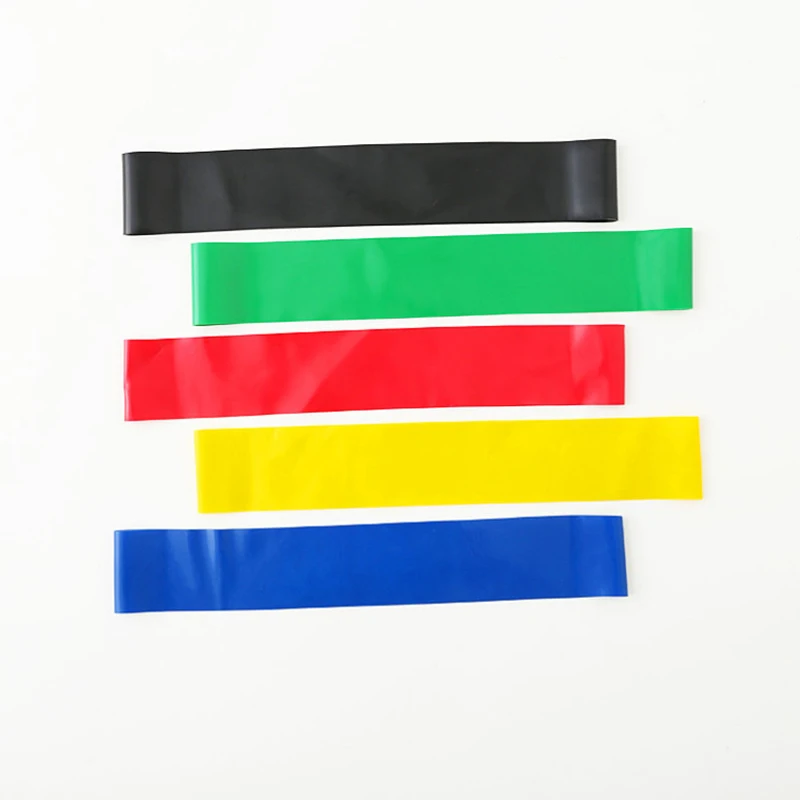 5 видов цветов резиновые резинки для йоги тренировок в помещении фитнеса