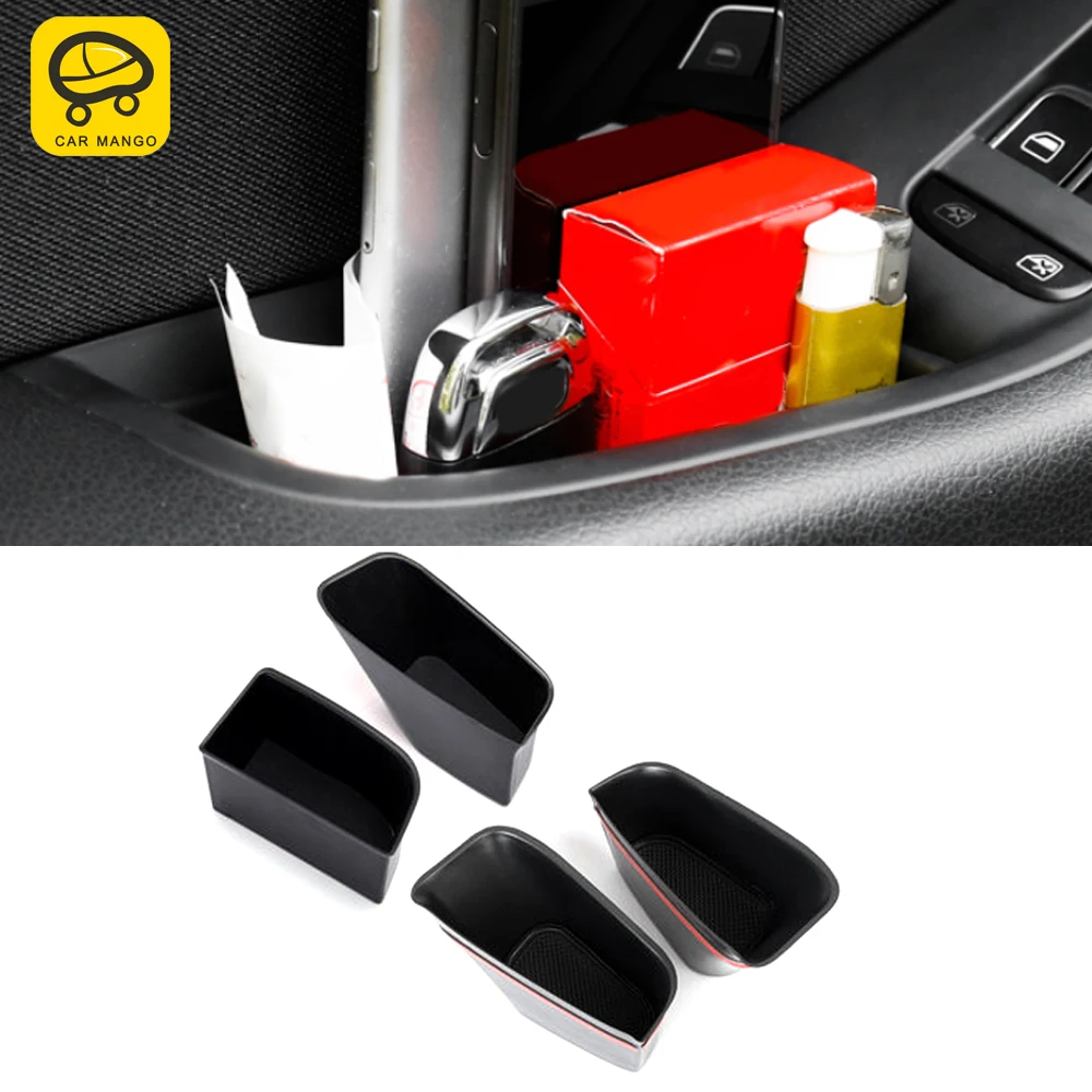 

CarMango для Audi Q5 8R 2012-2016 автомобильные аксессуары дверные поручни коробка для хранения отсек Чехол Контейнер держатель украшение