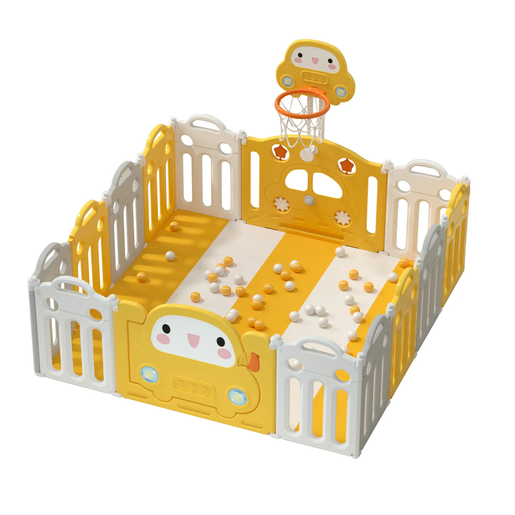 Children Game Fence Indoor Baby Folding Fence Home Baby Safety Fence Crawl Pad on The Ground Guardrail Baby Playpen Fence