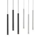 Затемненный светодиодный подвесной светильник длинная трубка лампы Кухня остров Обеденная домашнего магазина бар цилиндрическая труба подвесной светильник Кухня лампа