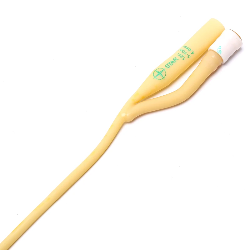 12 шт. в упаковке мочевой катетер с силиконовым покрытием мягким клапаном