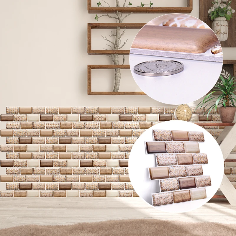 3D обои сделай сам самоклеящиеся водонепроницаемые жиростойкие наклейки из ПВХ с