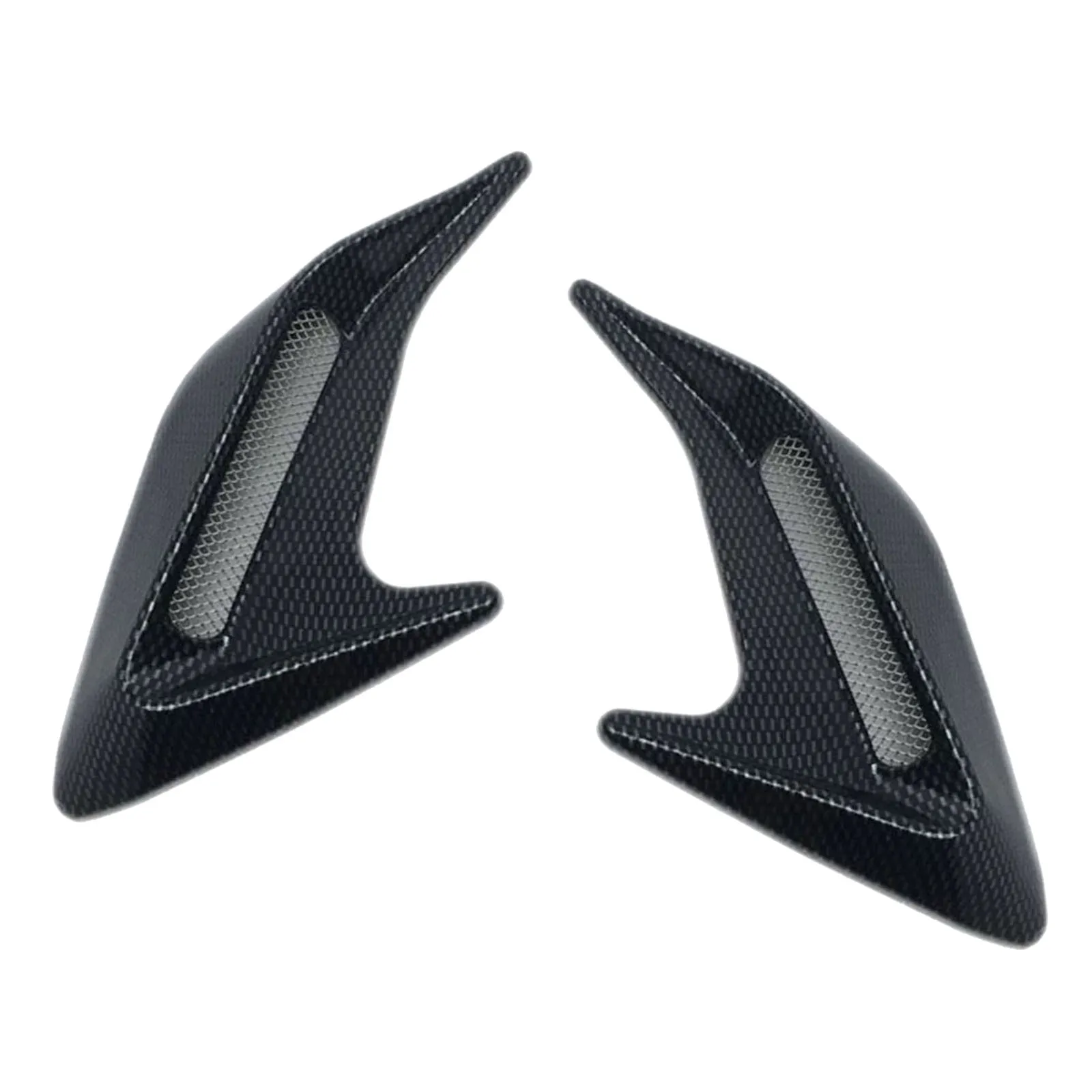 

2pcs Car Side Air Flow Vent Sticker Air Flow Fender Adhesive Decor Spoiler