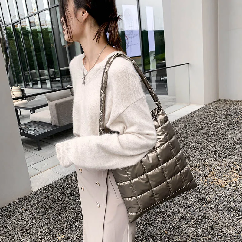 Новинка осенне-зимние сумки на плечо качественная вместительная Хлопковая Сумка